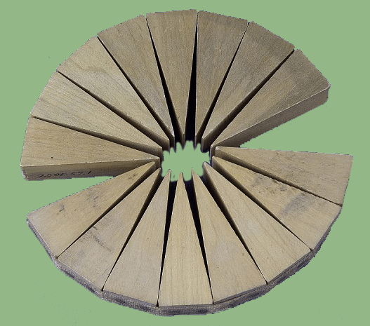 Wooden block circle